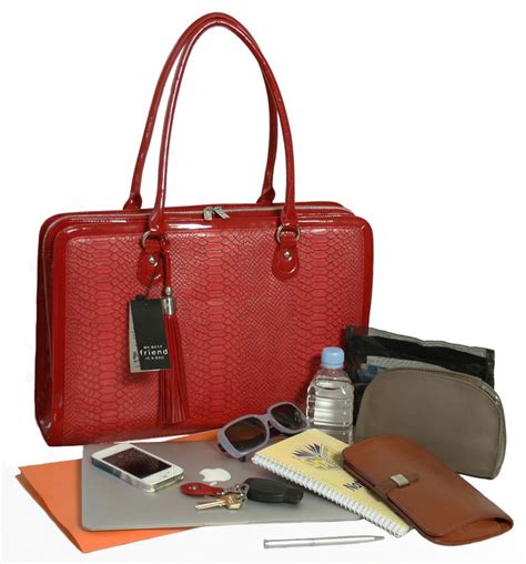 red fake leather computer bag|red leather laptop purse.